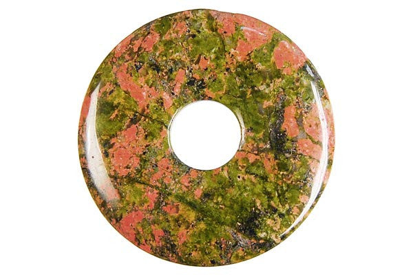 Unakite (Brazil) Donut - 50mm - Piece - unbranded Unakite (Brazil) pendant for jewelry making
