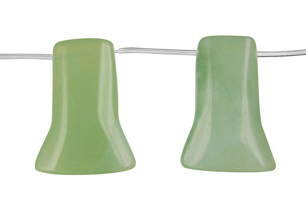 New Jade Axe - 20x36mm - Piece - unbranded New Jade pendant for jewelry making