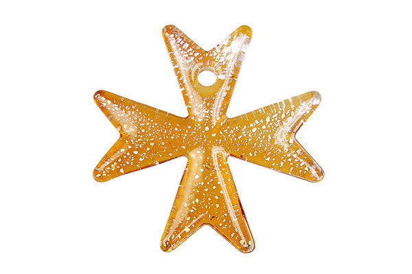 Lampwork Art Glass Snowflake Pendants - 4 Styles