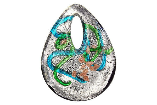 Lampwork Art Glass Briolette Donut Pendants - 16 Styles