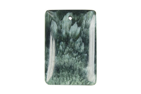 Seraphnite Flat Rectangle - 28x40mm - Piece - unbranded Seraphnite pendant for jewelry making