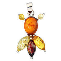 Amber Style 04 - 16x28mm - Piece - unbranded Amber Style pendant for jewelry making