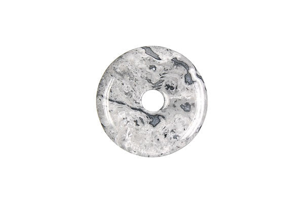 New Picasso Jasper Donut - 30mm - Piece - unbranded New Picasso Jasper pendant for jewelry making