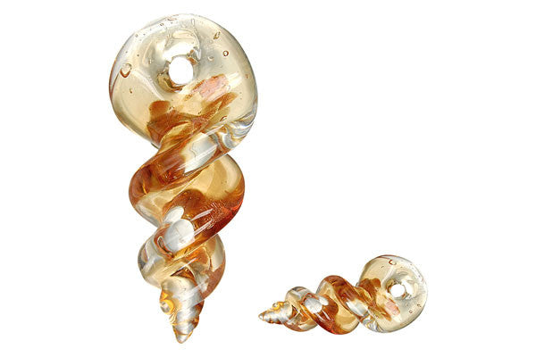 Lampwork Art Glass Screw Pendants - 3 Styles