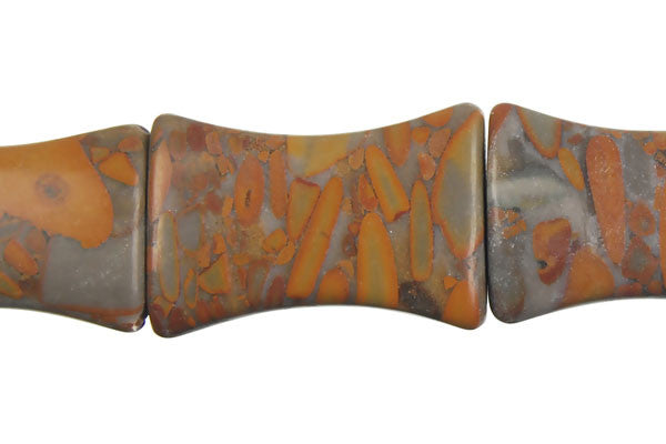 Golden Jasper Beads - Slenderin - 18x25mm - 16-inch - unbranded beads for jewelry making