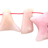 Pink Opal Beads - Natural Flake (Nice Pink) - 20-50mm - 16-inch - unbranded beads for jewelry making