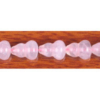 Rose Quartz Beads - Calabash - 10x15mm - 16-inch - unbranded beads for jewelry making