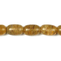 Coffee Quartz Glass Beads - Drum - 10x14mm - 16-inch - unbranded beads for jewelry making