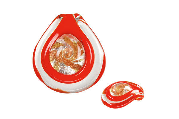 Lampwork Art Glass Eye Coin Pendants - 11 Styles