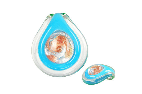 Lampwork Art Glass Eye Coin Pendants - 11 Styles