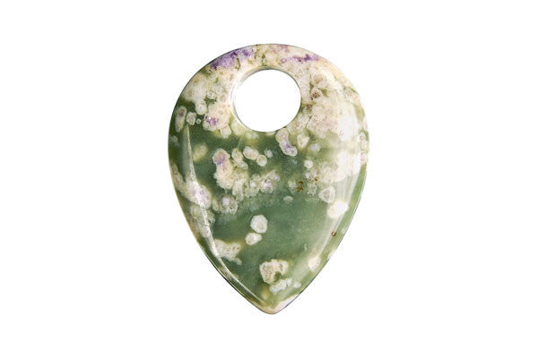 Peace Stone Briolette Donut - 30x40mm - Piece - unbranded Peace Stone pendant for jewelry making