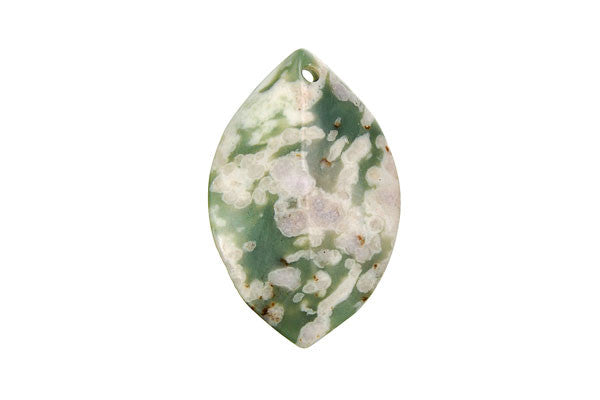 Peace Stone Wavy Briolette - 25x40mm - Piece - unbranded Peace Stone pendant for jewelry making