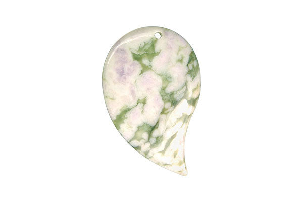 Peace Stone Comma - 25x40mm - Piece - unbranded Peace Stone pendant for jewelry making