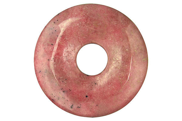 Rhodonite Donut - 50mm - Piece - unbranded Rhodonite pendant for jewelry making