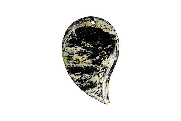 Fireworks Jasper Comma - 25x40mm - Piece - unbranded Fireworks Jasper pendant for jewelry making
