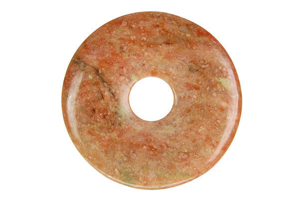 Unakite Donut - 40mm - Piece - unbranded Unakite pendant for jewelry making