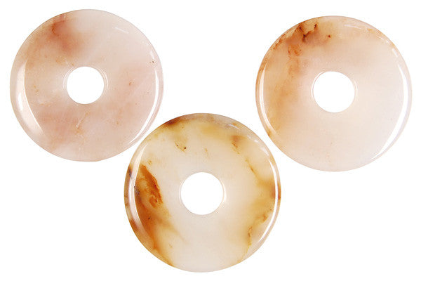 Oregon Picture Jasper Donut - 30mm - Piece - unbranded Oregon Picture Jasper pendant for jewelry making
