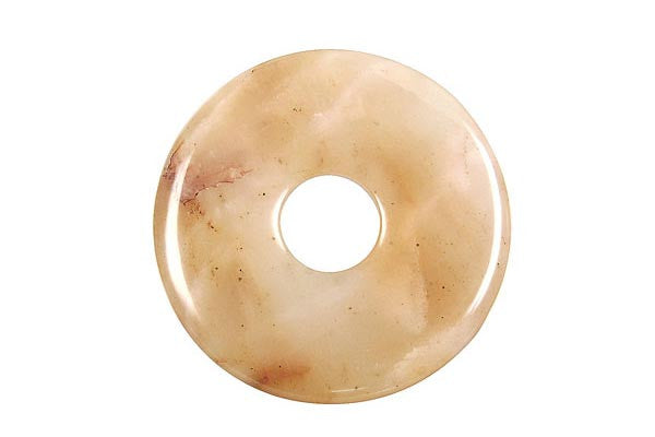 Oregon Picture Jasper Donut - 40mm - Piece - unbranded Oregon Picture Jasper pendant for jewelry making