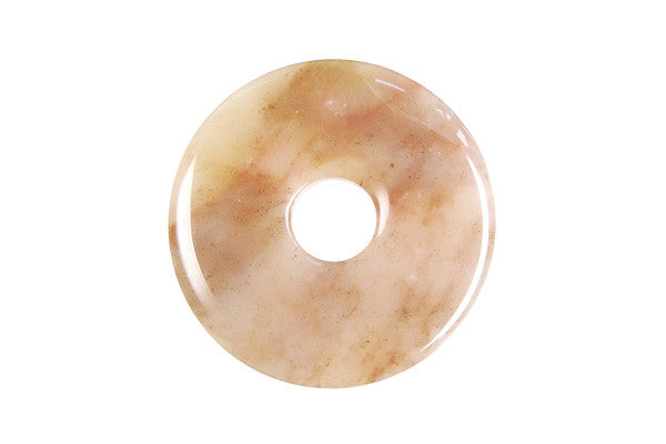 Oregon Picture Jasper Donut - 45mm - Piece - unbranded Oregon Picture Jasper pendant for jewelry making