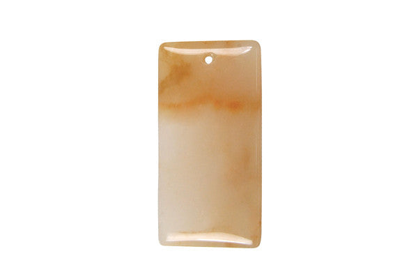 Oregon Picture Jasper Flat Rectangle - 20x40mm - Piece - unbranded Oregon Picture Jasper pendant for jewelry making
