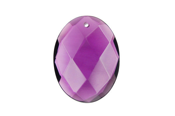 Color Quartz Glass Pendants: Flat Oval, Briolette & Rose & More - 13 Styles
