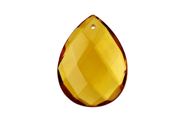 Color Quartz Glass Pendants: Flat Oval, Briolette & Rose & More - 13 Styles