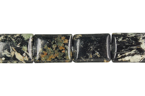 Fireworks Jasper Beads - Flat Rectangle - 8x10mm - 16-inch - unbranded beads for jewelry making