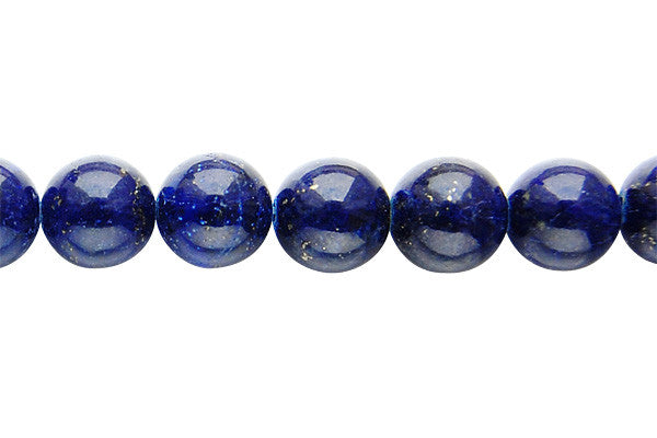 Lapis Beads - Round (AAA) - 14mm - 16-inch - unbranded beads for jewelry making