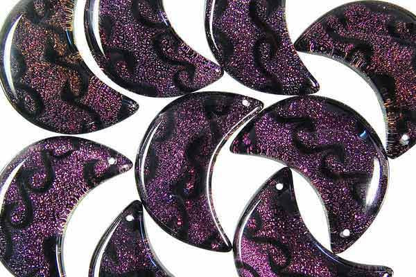 Dichroic Lampwork Glass Pendants: Oval & Coin & More - 120 Styles