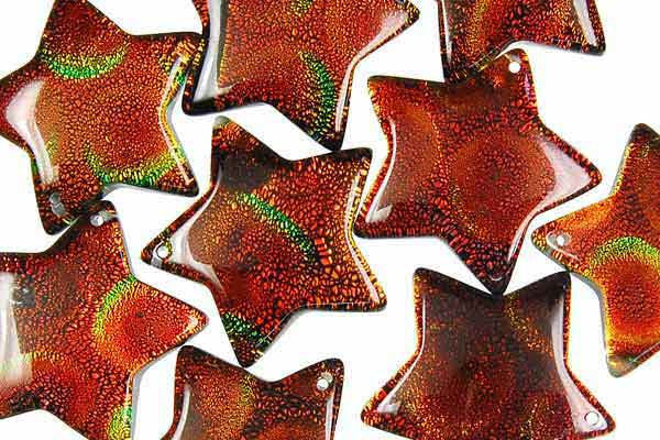 Dichroic Lampwork Glass Pendants: Oval & Coin & More - 120 Styles