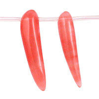 Color Quartz Glass Pendants: Flat Oval, Briolette & Rose & More - 13 Styles