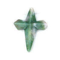 Fancy Jasper Cross - 30x40mm - Piece - unbranded Fancy Jasper pendant for jewelry making