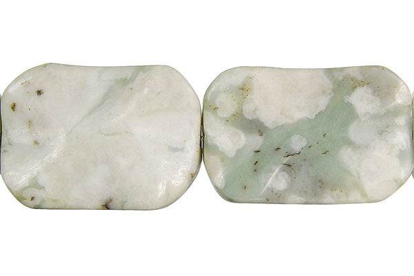 Peace Stone Wavy Rectangle - 30x40mm - Piece - unbranded Peace Stone pendant for jewelry making