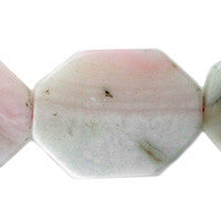 Pink Opal Octagon - 30x50mm - Piece - unbranded Pink Opal pendant for jewelry making