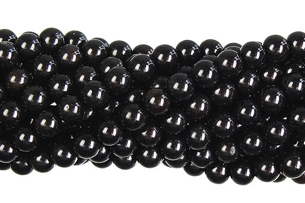 Coral Beads - Black) Round - 5-6mm - 16-inch - unbranded beads for jewelry making