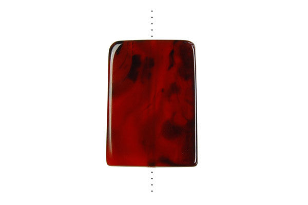 Zebra Onyx Flat Rectangle (Vertical Drilled) - 25x35mm - Piece - unbranded Zebra Onyx pendant for jewelry making