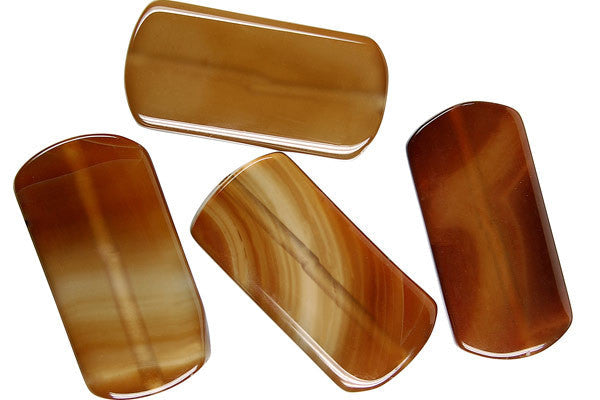 Sardonyx (Coffee) Fancy Rectangle - 18x39mm - Piece - unbranded Sardonyx (Coffee) pendant for jewelry making
