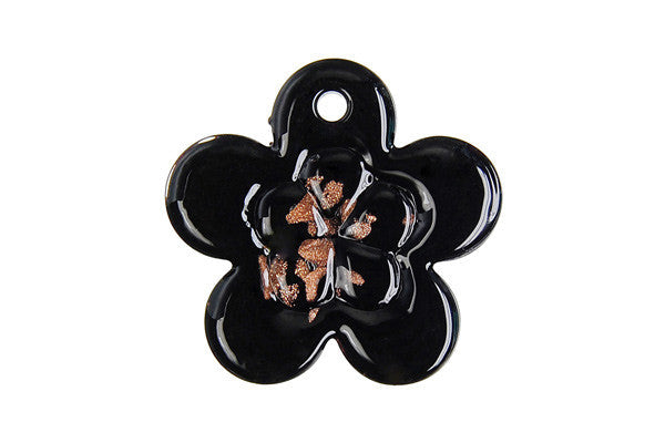 Lampwork Art Glass Flower Pendants - 6 Styles