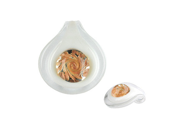 Lampwork Art Glass Eye Coin Pendants - 11 Styles