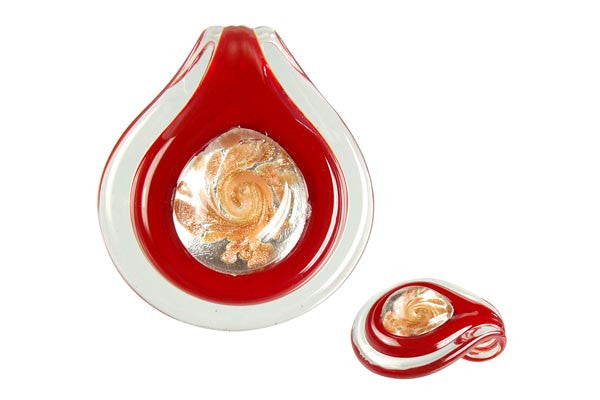 Lampwork Art Glass Eye Coin Pendants - 11 Styles