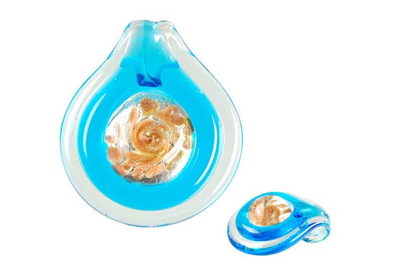 Lampwork Art Glass Eye Coin Pendants - 11 Styles