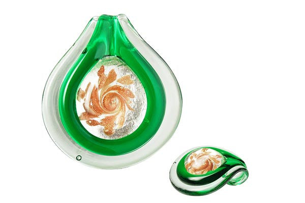 Lampwork Art Glass Eye Coin Pendants - 11 Styles