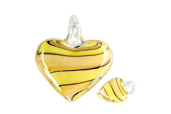 Lampwork Art Glass Heart Pendants - 46 Styles