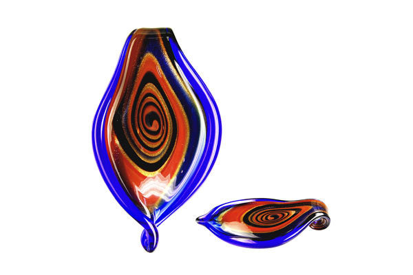Lampwork Art Glass Leaf Pendants - 48 Styles