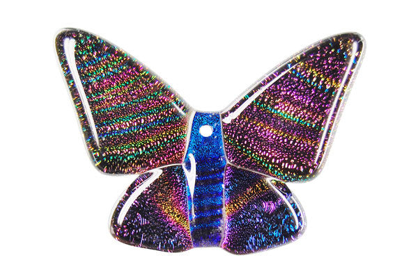 Dichroic Lampwork Glass Pendants: Oval & Coin & More - 120 Styles