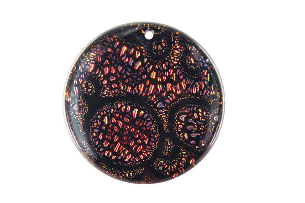 Dichroic Lampwork Glass Pendants: Oval & Coin & More - 120 Styles