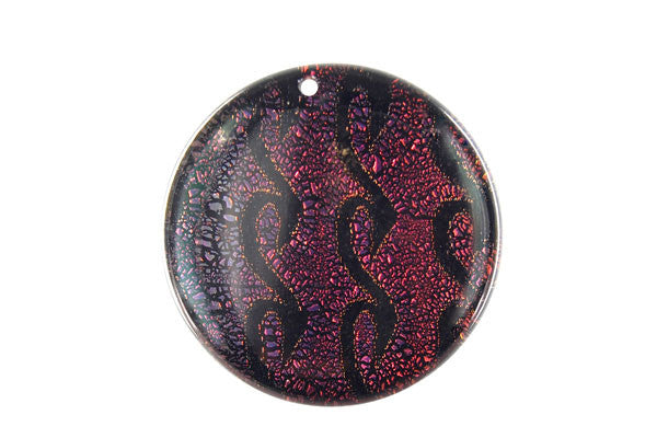 Dichroic Lampwork Glass Pendants: Oval & Coin & More - 120 Styles
