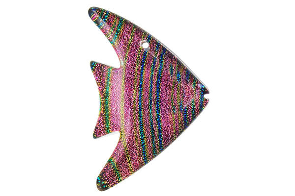 Dichroic Lampwork Glass Pendants: Oval & Coin & More - 120 Styles