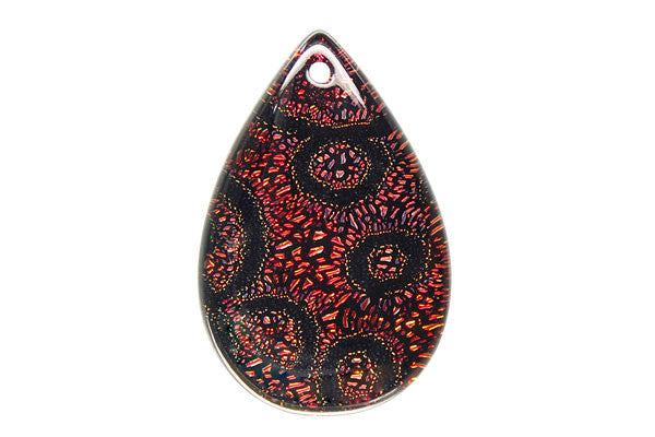 Dichroic Lampwork Glass Pendants: Oval & Coin & More - 120 Styles