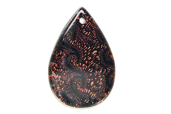 Dichroic Lampwork Glass Pendants: Oval & Coin & More - 120 Styles